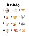Badges infirmière, aide soignante, puéricultrice