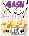 Carte à gratter "tu vas être mamie"