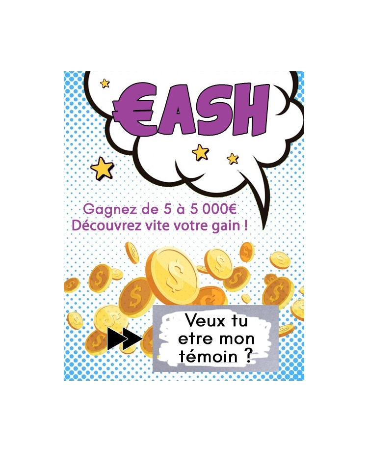 Carte à gratter "veux tu être mon témoin ?"