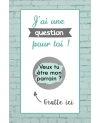 Carte à gratter pour demande originale