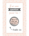 Carte à gratter pour demande originale