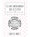 Carte à gratter pour annonce originale