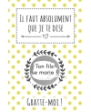 Carte à gratter pour annonce originale