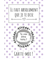 Carte à gratter à personnaliser pour demande originale