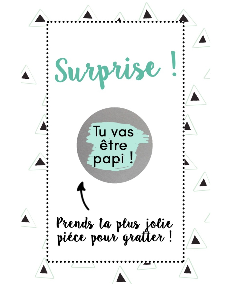Carte à gratter à personnaliser pour annonce originale