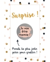 Carte à gratter à personnaliser pour demande originale