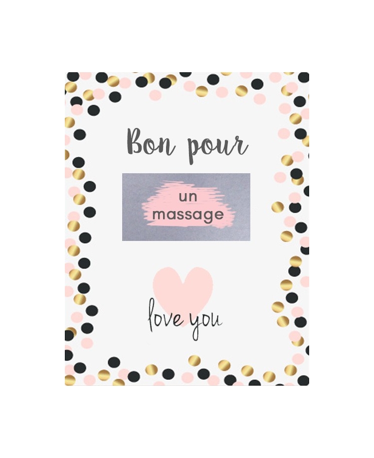 Carte à gratter saint valentin "bon pour un massage"