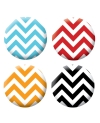 Lot 4 badges Géométriques chevrons scrapbooking