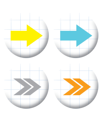 Badges fléches scrapbooking