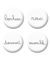 Badges mots loisirs créatifs
