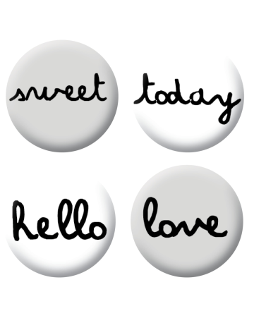 Badges mots scrapbooking