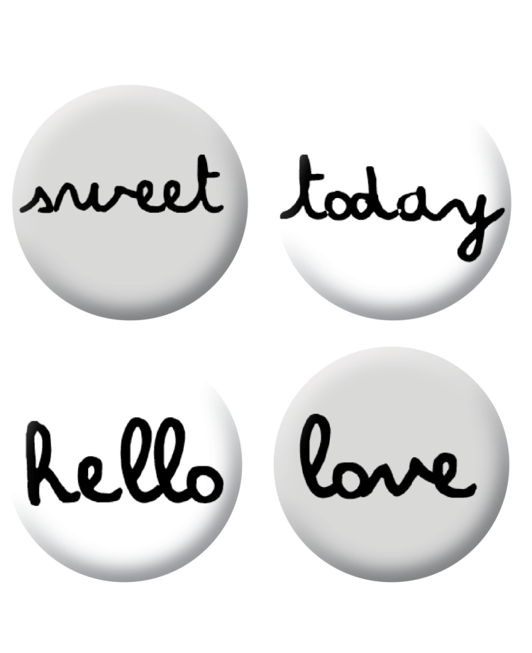 Badges mots scrapbooking