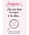Carte à gratter "tu vas être mamie" pour annonce originale