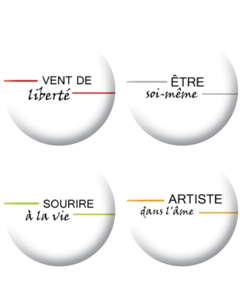 Badges mot ligne scrapbooking