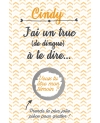 Carte à gratter "J'ai un truc de dingue à te dire" pour annonce ou demande originale