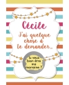 Carte à gratter "veux tu être ma marraine ?" demande originale