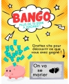 Mini-carte à gratter "Bango" pour annonce originale