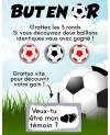 Carte à gratter demande de témoin, annonce originale