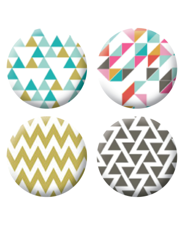 Badges géométrique scrapbooking