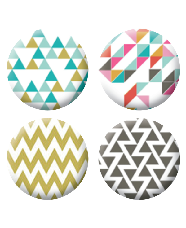 Badges géométrique scrapbooking