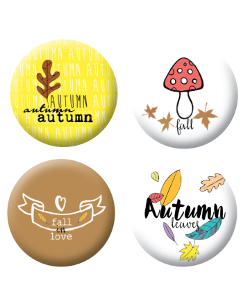 Badges automne scrapbooking