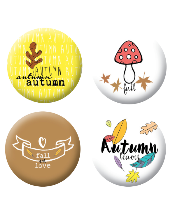 Badges automne scrapbooking