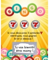 Mini-carte à gratter "Bingo" pour annonce ou demande originale