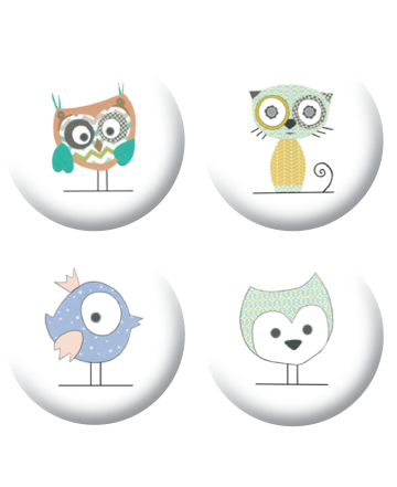 Badges animaux mignons  loisirs créatifs