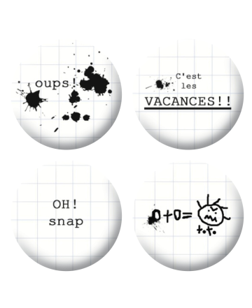 Badges école est fini  loisirs créatifs