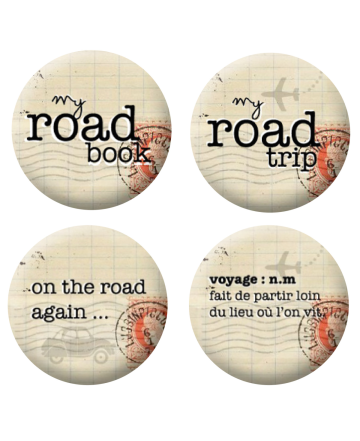Badges road trip scrapbooking