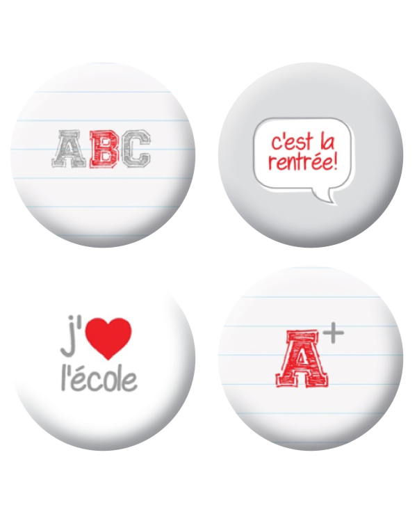 Badges rentrée des classes scrapbooking