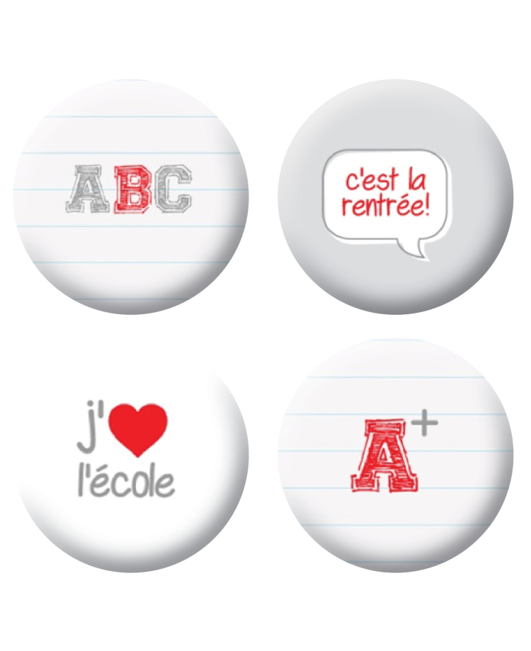 Badges rentrée des classes scrapbooking