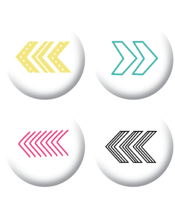 Badges fléches scrapbooking
