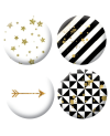 Badges noir et doré scrapbooking