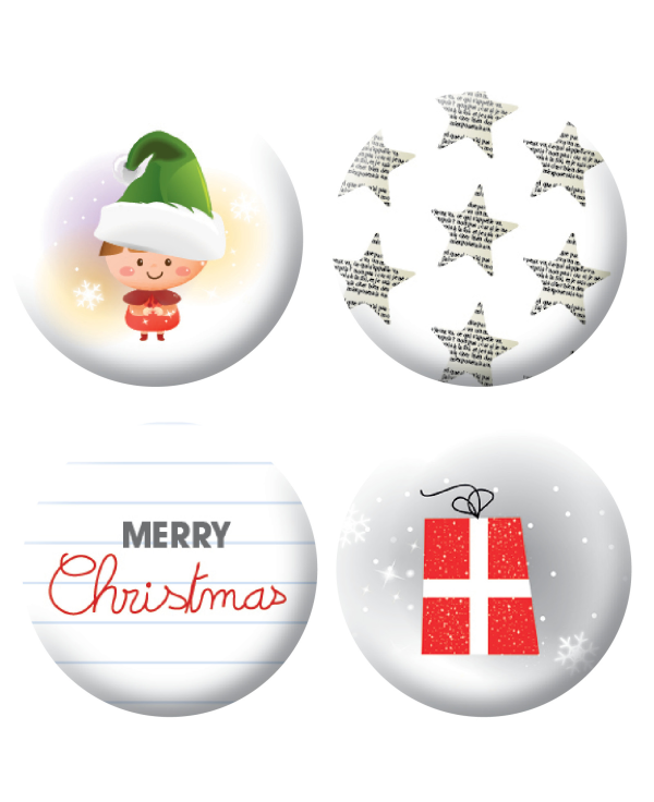 Badges noel scrapbooking