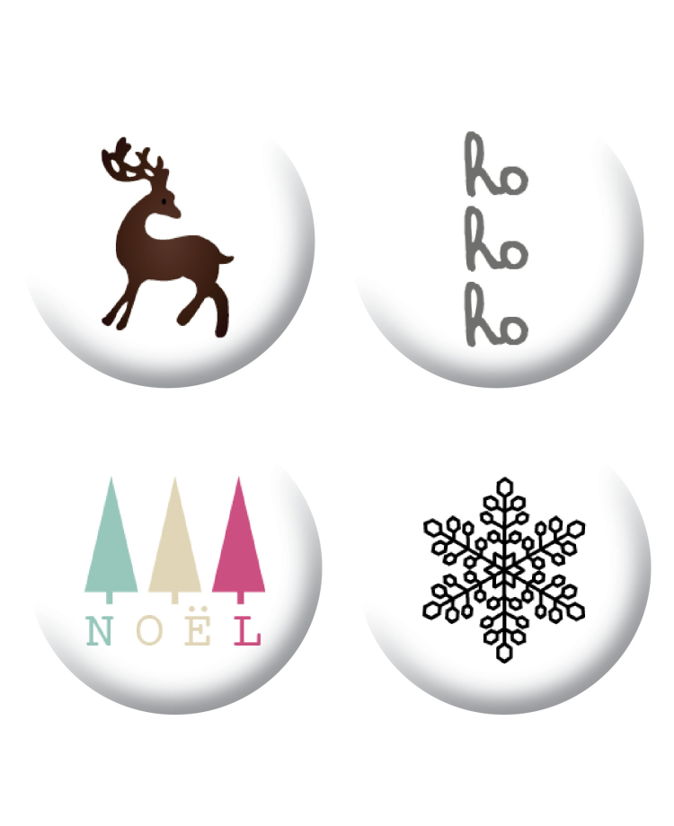 Badges noel 2 scrapbooking