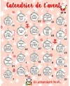 Calendrier de l'avent à gratter. calendrier avent personnaliser. cadeau calendrier avent.