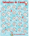 Calendrier de l'avent à gratter. calendrier avent personnaliser. cadeau calendrier avent.