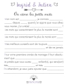 Livre d'or original à trou pour mariage