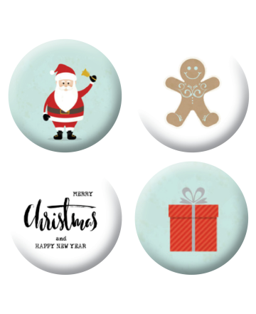 Badges noel 4 scrapbooking