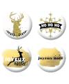 Badges noel noir et doré scrapbooking