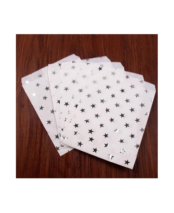 Un sachet étoile argenté