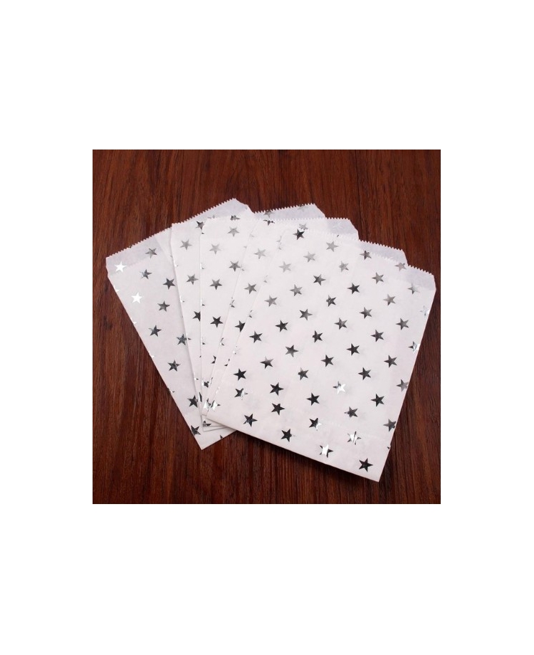Un sachet étoile argenté