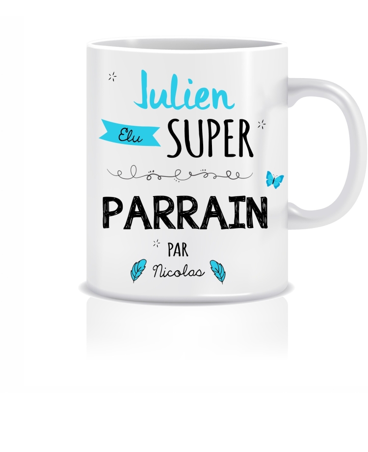 Mug personnalisable super parrain