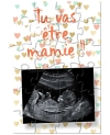 Puzzle annonce de grossesse avec votre échographie. annonce grossesse. annonce mamie