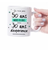 Mug anniversaire 50 ans.  mug fête. mug anniversaire. mug cadeau