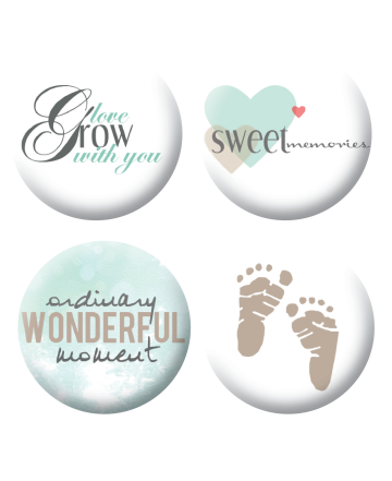 Badges bébé scrapbooking