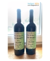 Etiquette bouteille de vin ou champagne pour annonce ou demande originale