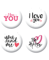 Badges love you scrapbooking