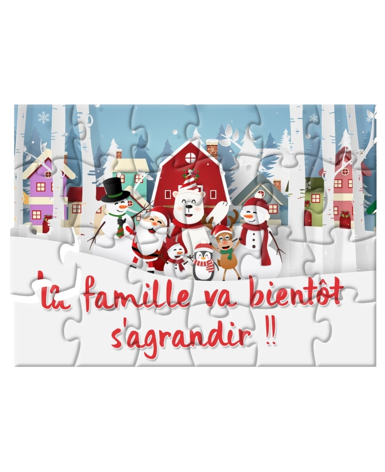 Puzzle spécial noël personnalisable - annonce ou demande originale